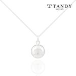 [TANDY] Silver 925 Volume Ball Pendant Necklace TDN602 - 92.5% Pure Silver, Non-Plated, Engraved TANDY Logo for a Timeless Elegant Look - Made in Korea